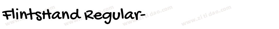 FlintsHand Regular字体转换